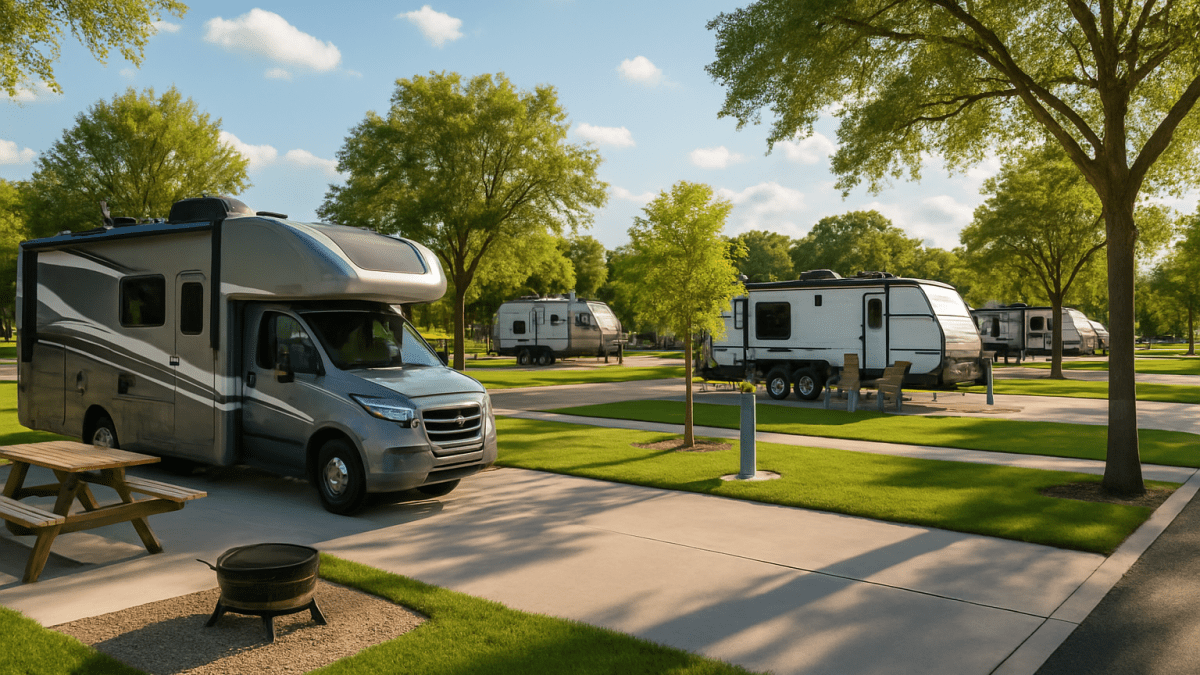 Spacious RV park with modern amenities