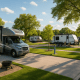 Spacious RV park with modern amenities