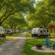 Lush Elgin RV park with inviting amenities
