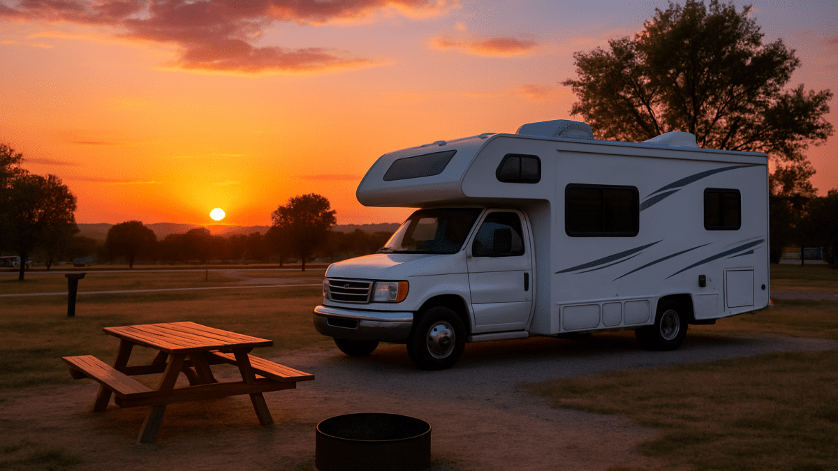 Sunset Serenity at the Budget Campground