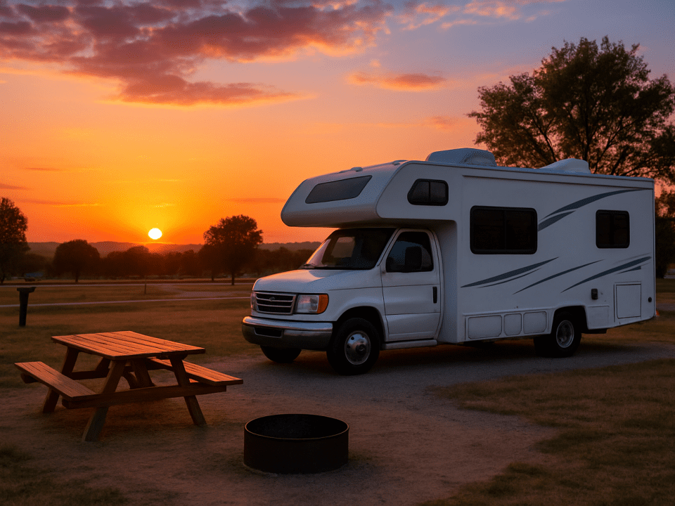 Sunset Serenity at the Budget Campground