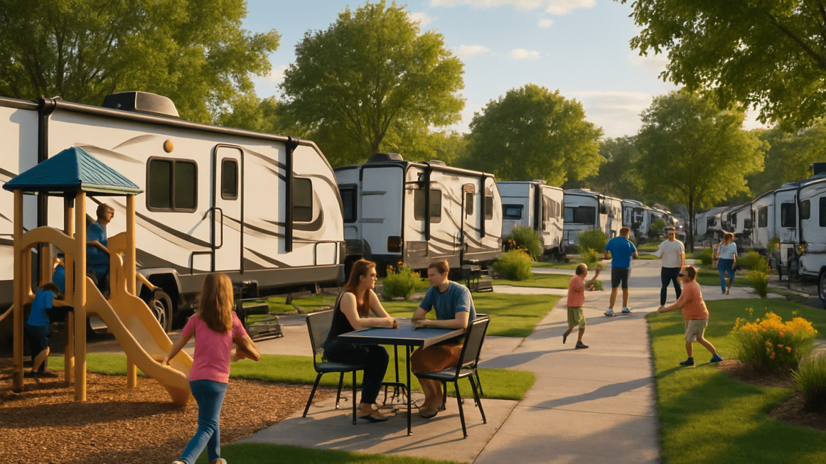 Vibrant community life in modern RVs