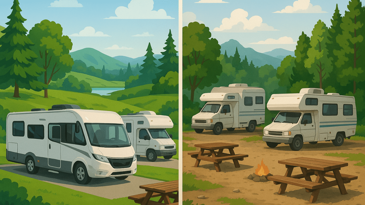 Contrasting RV Experiences: Private vs. Public