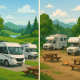 Contrasting RV Experiences: Private vs. Public