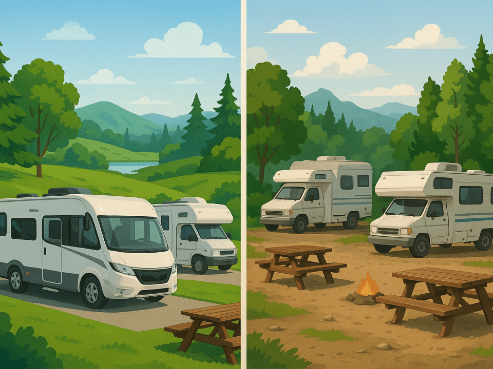 Contrasting RV Experiences: Private vs. Public
