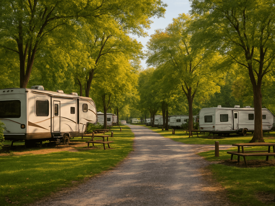 Serene RV park with inviting campsites
