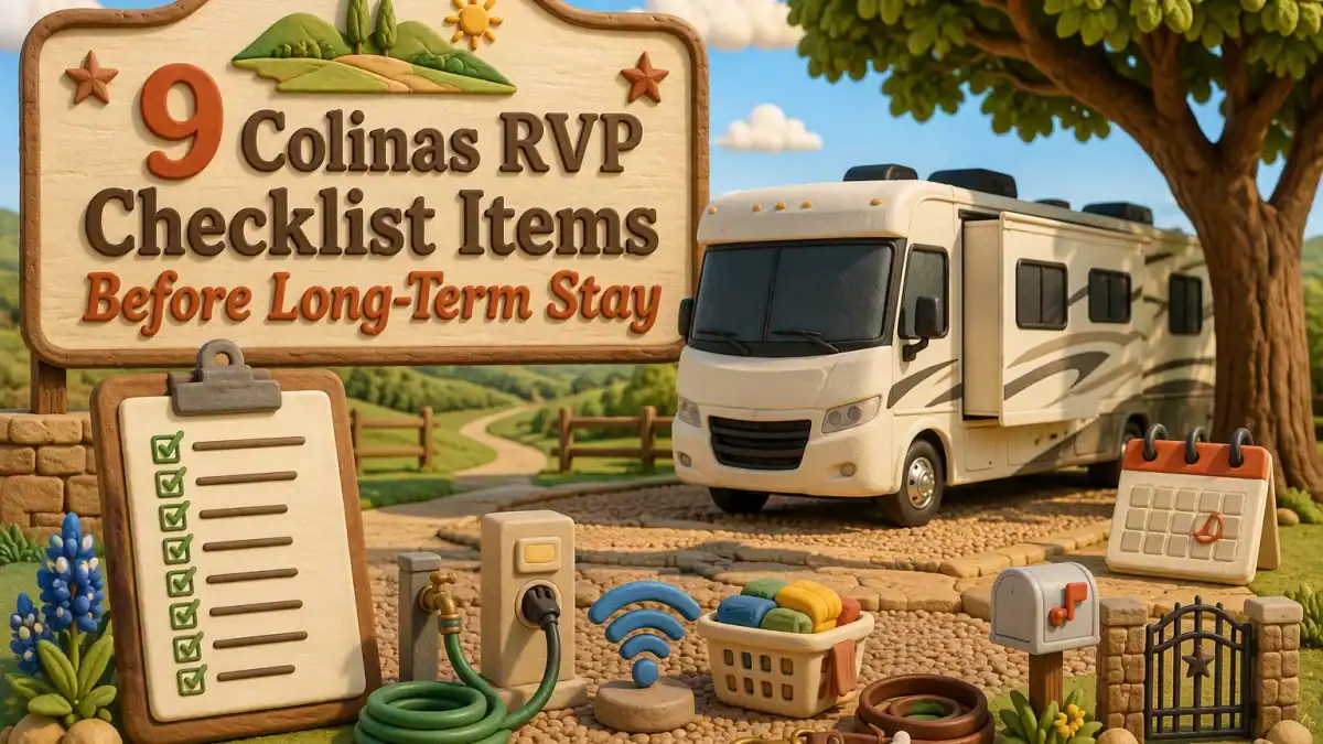 9 Colinas RVP Checklist Items Before Long-Term Stay