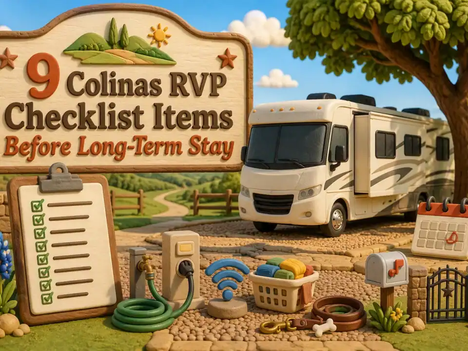 9 Colinas RVP Checklist Items Before Long-Term Stay